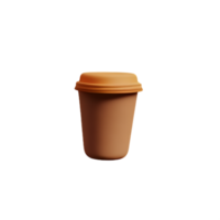 koffie kop 3d renderen icoon illustratie png