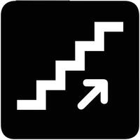 Stairs up escalator icon symbol image vector. Illustration of upstairs isolated success concept design image. vector