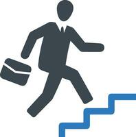 Stairs up escalator icon symbol image vector. Illustration of upstairs isolated success concept design image. vector