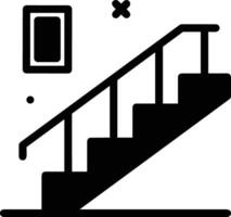 Stairs up escalator icon symbol image vector. Illustration of upstairs isolated success concept design image. vector