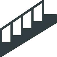 Stairs up escalator icon symbol image vector. Illustration of upstairs isolated success concept design image. vector