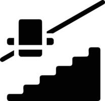 Stairs up escalator icon symbol image vector. Illustration of upstairs isolated success concept design image. vector