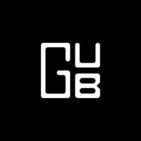gub letra logo vector diseño, gub sencillo y moderno logo. gub lujoso alfabeto diseño