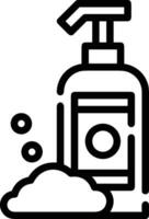 Soap washing icon symbol image vector. Illustration of the soap antiseptic foam cleaner sanitary design image vector