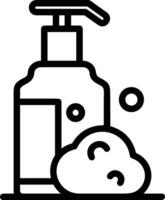 Soap washing icon symbol image vector. Illustration of the soap antiseptic foam cleaner sanitary design image vector