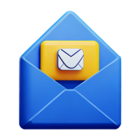 Email 3d Rendern Symbol Illustration png