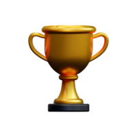 trofén 3d tolkning ikon illustration png