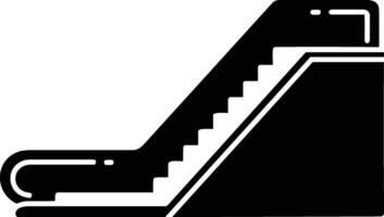 Stairs up escalator icon symbol image vector. Illustration of upstairs isolated success concept design image. vector