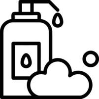 Soap washing icon symbol image vector. Illustration of the soap antiseptic foam cleaner sanitary design image vector