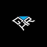ghr letra logo vector diseño, ghr sencillo y moderno logo. ghr lujoso alfabeto diseño