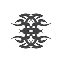 negro tribal tatuaje resumen símbolo modelo vector