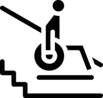 Stairs up escalator icon symbol image vector. Illustration of upstairs isolated success concept design image. vector