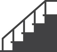 Stairs up escalator icon symbol image vector. Illustration of upstairs isolated success concept design image. vector