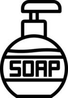 Soap washing icon symbol image vector. Illustration of the soap antiseptic foam cleaner sanitary design image vector