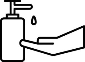 Soap washing icon symbol image vector. Illustration of the soap antiseptic foam cleaner sanitary design image vector