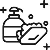 Soap washing icon symbol image vector. Illustration of the soap antiseptic foam cleaner sanitary design image vector