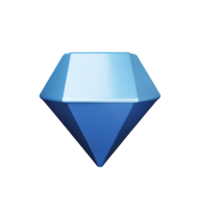 Diamant 3d Rendern Symbol Illustration png