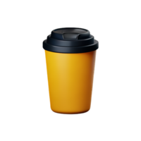 café copo 3d Renderização ícone ilustração png