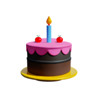 cake 3d icon illustration png