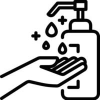 Soap washing icon symbol image vector. Illustration of the soap antiseptic foam cleaner sanitary design image vector