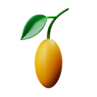 Mango 3d Rendern Symbol Illustration png