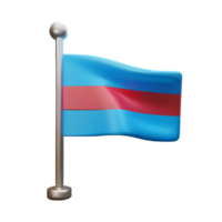 vlag 3d renderen icoon illustratie png