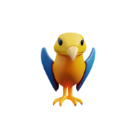 águila 3d representación icono ilustración png