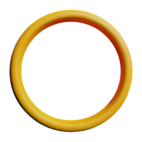 circle frame 3d rendering icon illustration png