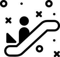 Stairs up escalator icon symbol image vector. Illustration of upstairs isolated success concept design image. vector