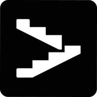 Stairs up escalator icon symbol image vector. Illustration of upstairs isolated success concept design image. vector