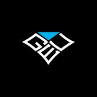 geu letra logo vector diseño, geu sencillo y moderno logo. geu lujoso alfabeto diseño