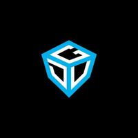 GDU letter logo vector design, GDU simple and modern logo. GDU luxurious alphabet design