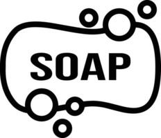 Soap washing icon symbol image vector. Illustration of the soap antiseptic foam cleaner sanitary design image vector