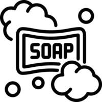 Soap washing icon symbol image vector. Illustration of the soap antiseptic foam cleaner sanitary design image vector