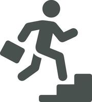 Stairs up escalator icon symbol image vector. Illustration of upstairs isolated success concept design image. vector