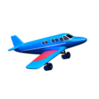 avión 3d representación icono ilustración png