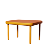 mesa 3d ícone ilustração png