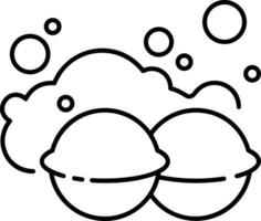 Soap washing icon symbol image vector. Illustration of the soap antiseptic foam cleaner sanitary design image vector
