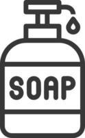 Soap washing icon symbol image vector. Illustration of the soap antiseptic foam cleaner sanitary design image vector