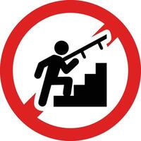 Stairs up escalator icon symbol image vector. Illustration of upstairs isolated success concept design image. vector