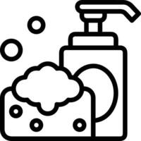 Soap washing icon symbol image vector. Illustration of the soap antiseptic foam cleaner sanitary design image vector