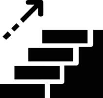 Stairs up escalator icon symbol image vector. Illustration of upstairs isolated success concept design image. vector