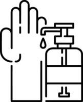 Soap washing icon symbol image vector. Illustration of the soap antiseptic foam cleaner sanitary design image vector