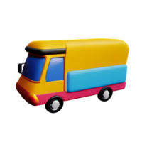 bus 3d renderen icoon illustratie png