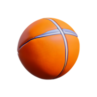 basketbal 3d renderen icoon illustratie png