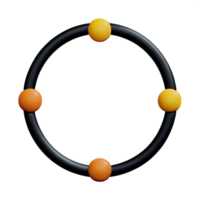 cirkel 3d icoon illustratie png