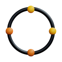 cercle 3d icône illustration png