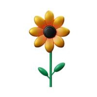 flower 3d illustration icon png