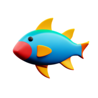 fisk 3d ikon illustration png