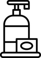 Soap washing icon symbol image vector. Illustration of the soap antiseptic foam cleaner sanitary design image vector